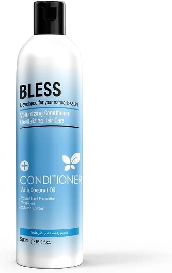 BLESS Conditioner with Coconut Oil, 500 ml, Nourishing and Moisturising, for All Hair Types, Volumising and Moisturising