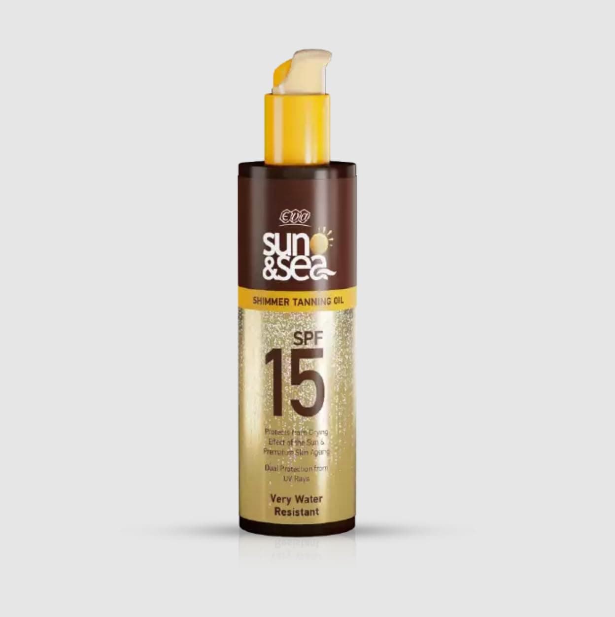 Eva Sun & Sea Shimmer Tanning Oil SPF +15 (200 Ml)